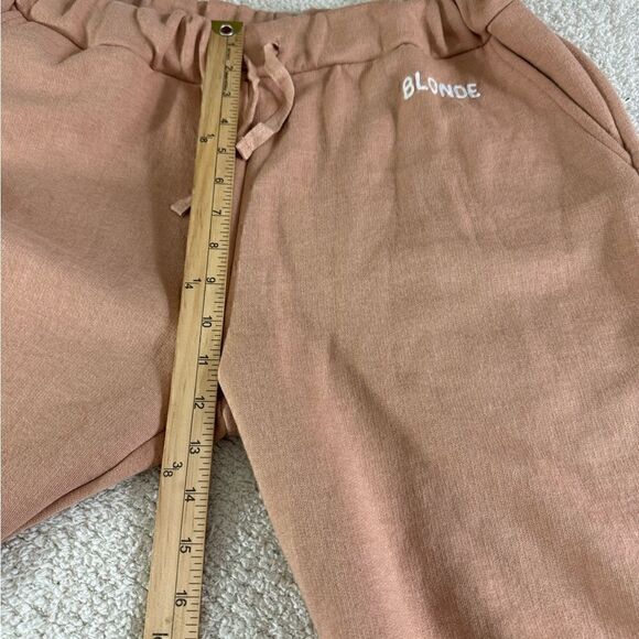 Brunette the label sweatpants Womens Sz M/L Blonde Peach jogger Track Pants - Picture 5 of 10